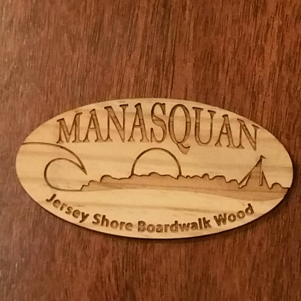 Manasquan Authentic Jersey Shore Boardwalk Wood Jersey4Sure