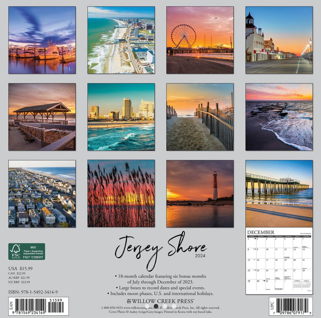 Jersey Shore 2024 Wall Calendar Jersey4Sure