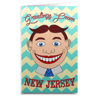 Show your allegiance for the Asbury park Icon with this awesome card.

Don't bore your loved ones and co-workers with some store-bought mass-produced lameness. These cards are professionally printed on matte greeting card stock and are sure the be the most unique card on the mantel. Each card measures 8.5 inches tall by 5.5 inches wide and are blank inside so that you can truly personalize your message. Every card comes with a matching envelope.
