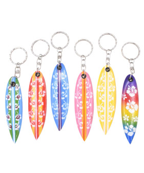Hibiscus Flower Surf Key Chains