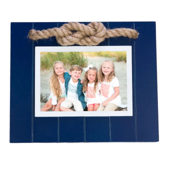 Rope Accent Navy Frame