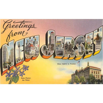 1-Greetings from New Jersey postcard