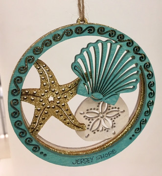 Seashell Starfish Sand Dollar Ornament