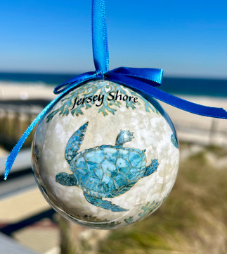 Playa Sea Turtle Ball Ornament- Jersey Shore