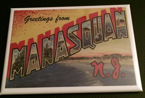 Greetings Manasquan Fridge Magnet