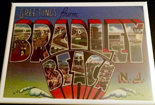 Greetings From Bradley Beach Fridge Magnet