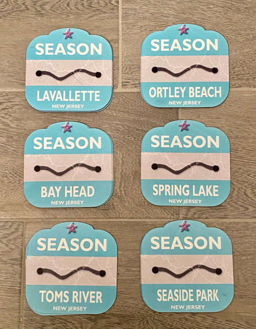 Beach Badge Auto Magnets