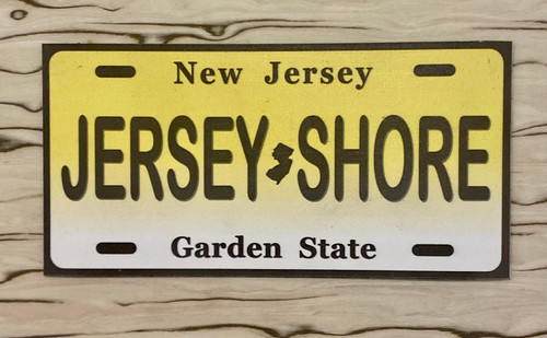 JERSEY SHORE LICENSE PLATE AUTO MAGNET   ~SIZE 3.5” X 6” COLOR DOESN'T FADE~ THICK STRONG  WON'T FALL OFF~ CAR FRIENDLY~NICE! 