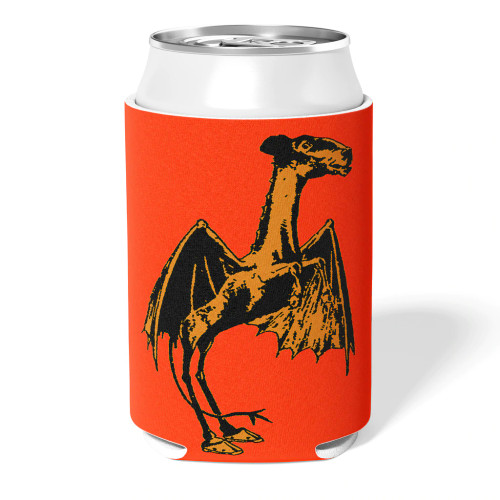 Cheers to the Garden State's most iconic cryptid. 

This collapsible can cooler is the perfect insulator for any 12 ounce can or bottle. It folds to fit in your pocket or bag when not in use. Plus the design is printed on both sides of the cooler for your viewing pleasure.