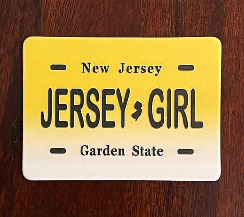 Jersey Girl License Plate Refrigerator Magnet 