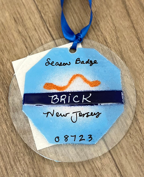 Brick Badge Handmade Ornament Sun Catcher
