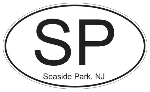 Seaside Park Oval Sticker