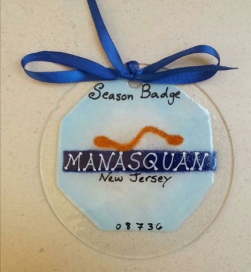 Manasquan Badge Handmade Ornament/Sun Catcher