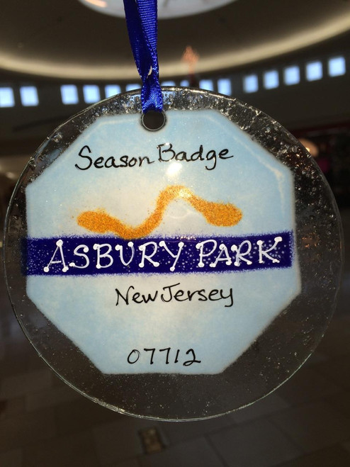 Asbury Park Badge Handmade Ornament/Sun Catcher