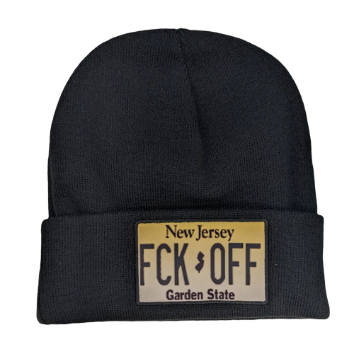 It's not the license plate the government wants you to have, but it's the license plate we all deserve. 

Embroidered on a 12 inch knit beanie made from 100-percent acrylic. 