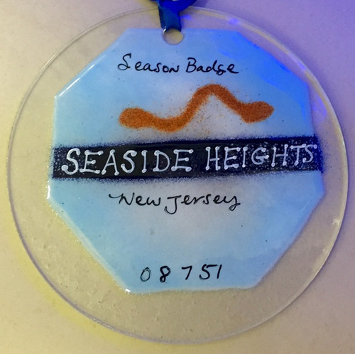 Seaside Heights Badge Handmade Ornament/Sun Catcher