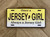 Once A Jersey Girl Always License Plate Wood Sign 12” x 6