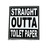 Straight out of Toilet paper car fridge magnet 