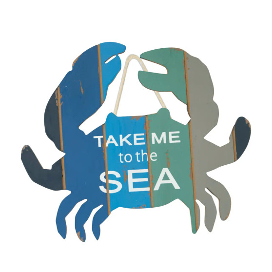 Take Me To the Sea - Crab Sign
