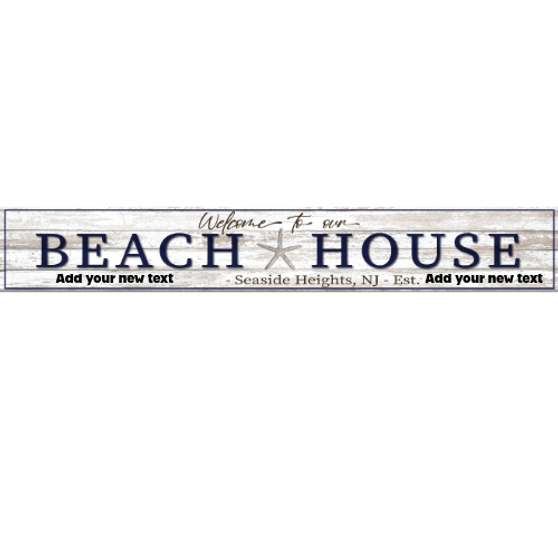 Custom Beach House Sign – PVC Board