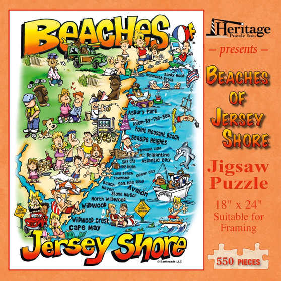 Beaches of Jersey Shore 550 Piece Puzzle