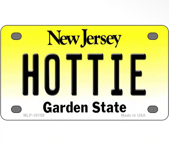 Hottie NJ Standard License Plate 