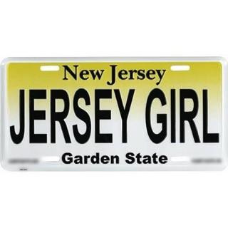 Jersey Girl Standard Car Size License Plate Jersey4Sure
