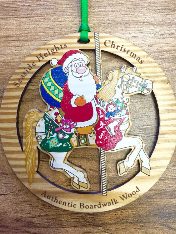 Seaside Heights Santa Christmas Ornament