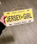 Jersey Girl License Plate Wood Sign