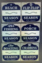 Beach Badge Sign 8x8