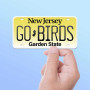 Go Birds New Jersey Sticker - Nj License Plate Decals