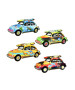 4 options for the mini bug with  on the surf 'jersey shore" on the surfboard. 