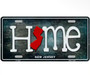 NJ Home Standard Car Size License Plate 12” x 6”