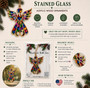 Angel Stained Glass Ornament, Rainbow Wood Suncatcher