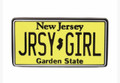 JERSEY GIRL LICENSE PLATE ENAMEL PIN