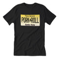 PORK ROLL LICENSE PLATE  T-SHIRTS