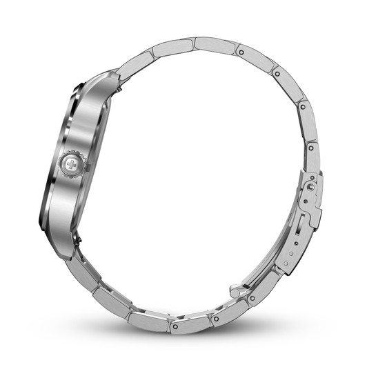 Terragraph 43mm, Black dial, Silver Stainless Steel