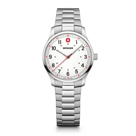 City Sport 34mm, White dial, Silver Stainless Steel City Sport 34mm, White dial, Silver Stainless Steel