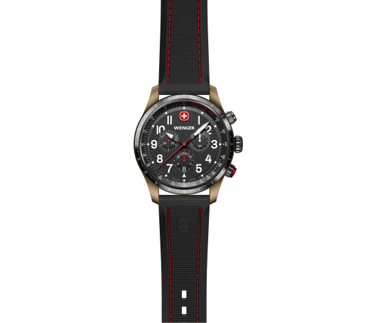 Terragraph Chrono 43mm, Bronze Case, Black Silicone