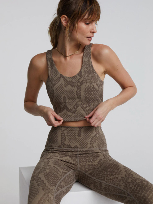 Let's Go Walker Bra - Khaki Snake