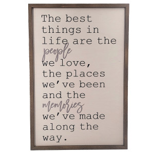 The Best Things in Life -  Wall Art