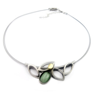 Christophe Poly Olive Branch Necklace