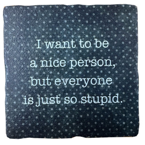 I Want To Be a Nice Person, Marble Coaster