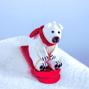 Felt Ornament - Polar Bear