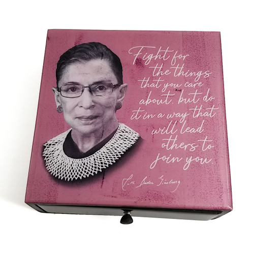 Boutique Box- RBG Quote- Fight for the things