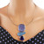 Three-Piece Drop Pendant Necklace - Purple Shades