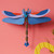 Blue Dragonfly 3-D Wall Art