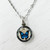 Spirit Lala Reversible Necklace- Monarch Blue Butterfly
