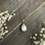 Zara Drop Necklace - White Howlite Gemstone