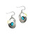 Christophe Poly Hook Earrings - Aqua